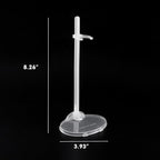 E-TING Transparent Dolls Holder Stand Support for 9inches-12inches Dolls - Pack of 10