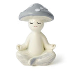 Meditation Mushroom Resin Statue - Cute Meditation Mushroom Statue for Desk Living Room Resin Figurine for Home Patio Office Decoration Cute Plant Statues for Tabletop Garden Backyard Decor - style: Meditation Mushroom A