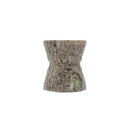 Foreside Home and Garden 3.5" Soren Light Brown Marble Premium Small Taper Candle Holder Home All Seasons Natural Modern Contemporary Living Room End Table Kitchen Dining Dinner Table Tabletop