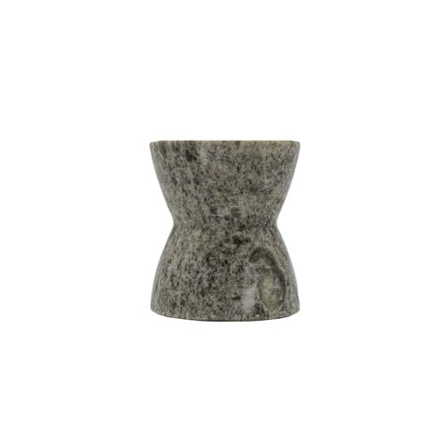 Foreside Home and Garden 3.5" Soren Light Brown Marble Premium Small Taper Candle Holder Home All Seasons Natural Modern Contemporary Living Room End Table Kitchen Dining Dinner Table Tabletop