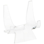 Plymor Clear Acrylic Double-Scoop Display Easel, 2.375" H x 2.25" W x 2.125" D - size: 2.375" x 2.25" x 2.125"