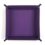 siduater Valet Tray Desktop Storage Organizer – Vegan Leather Catchall Tray Bedside Vanity Tray Nightstand Caddy Holder for Remote Controller, Watch, Keys, Phone, Wallet, Coin, Jewelry, Purple - color: Purple