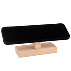 Framendino, Wooden Watch Display Stand T-Bar Jewelry Organizer Holder for Men Women (Black) - color: Black
