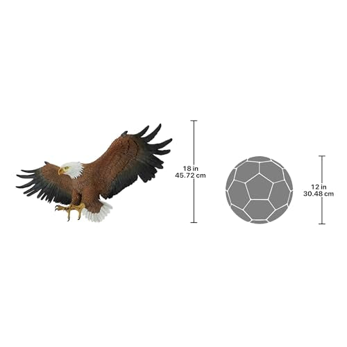 Design Toscano Freedom's Pride American Bald Eagle Patriotic Wall Sculpture, Grande 44 Inch Wide, Cast Stone Resin, Brown Finish - style: Freedom's Pride American Bald Eagle Patriotic