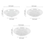 15 Pack Assorted Sizes 6 8 10 Inch Clear Thick Plastic Heavy Duty Sturdy Plant Saucer Drip Trays for pots, 5 Pieces of Each Size (Assorted Sizes 6'', 8'', 10'') - size: 6+8+10 INCH