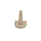 MOOCA 6 Pcs Set Burlap Finger Ring Display, Ring Holder Display, Jewelry Storage Jewelry Stands for Shows, Linen Color, 2" W x 2" H - color: Burlap Linen