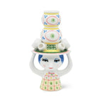Bjørn Wiinblad Lady with Hat Candleholder | Hand-Painted Glazed Ceramic | Pink | 6.3 in