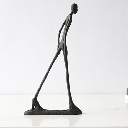 Giacometti Walking Man Sculpture – 10.6" Luxury Handcrafted Metal Modern Art Statue – Exclusive Designer Home Decor Accent – Premium Office Decoration & Collector’s Gift Piece