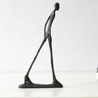 Giacometti Walking Man Sculpture – 10.6" Luxury Handcrafted Metal Modern Art Statue – Exclusive Designer Home Decor Accent – Premium Office Decoration & Collector’s Gift Piece