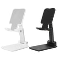 2 Pack Cell Phone Stand, Fully Adjustable Angle Height Phone Stand for Desktop, Foldable Phone Holder Compatible with All Phones 15 14 13 12 11 (Black and White) - color: D-Black & White