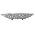 BBH Home's Handmade Silver Novelty Shaped Aluminium Tray 5.51 x 5.51 x 1.37 AMBBVK063AB2020 - color: Silver