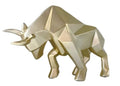 SMRTHMRT Abstract Geometric Sculptures Animals Statues,Collectible Figurines Home Office Tabletop Ornaments (Gold) - color: Gold