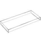 MaxGear Acrylic Vanity Tray, Clear Bathroom Storage Tray for Countertop, Toilet Tank, and Bathtub – Perfect Organizer for Perfume, Soap, Towels, Tissue, Candles, and Plants, 11.8 × 5 × 1.2 Inches