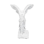 GLOGLOW Desktop Decorative Items Unique Design, Durable Material with AntiSlip Pad for Living Room, Office, Study Room Decor Sculpture Figurine, Nan (BS1057 small white) - size: BS1057 small white