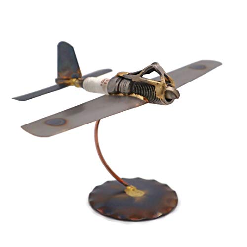 Zero Collectible Handmade Metal Art Figurine, Desk Accessories, Trophy, Boss Gift, Home Office Décor, Aircraft - style: Zero