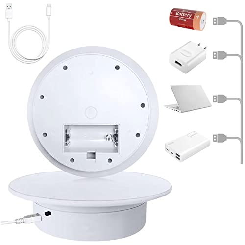 Display 360 Degree Electric Turntable,for Small Product Display, 7.87in Diameter product photography turntable