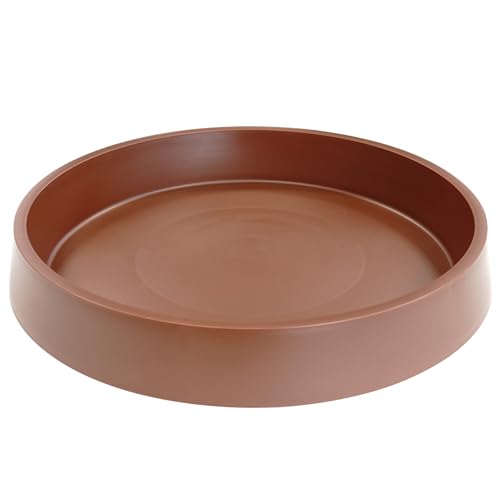 1 Pack Plant Saucer Tray for Ceramic Plastic Pots, 6 inch Plant Saucers for Indoors, Pot Saucers Trays, Flower Planter Water Drip Trays for Pots Base (6", Brown) - color: Brown, size: 6" (1 Pack)