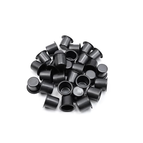 Coshar 30pcs Candle Holders Candlestick Holder Cup Candle Drip Protectors Empty Case for Candle Making, 30x25mm, Aluminum - size: 30x25mm(Black)