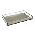 Tizo Design Elegant Lucite Tray, 12" x 8" Acrylic, Multiple Colors Available (Silver) - color: Silver