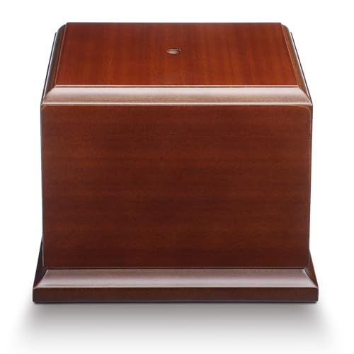 Chunful Wood Base Trophy Base DIY Square Stand Blank for Trophies Awards Trophies Figurines Cups Display Stand - color: Cherry, size: 6.5" X 6.5" X 5"