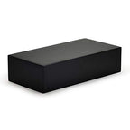 Oirlv Solid Wood Minimalism Style Jewelry Display Stand Showcase Jewelry Organizer Black Square Holder (SM05305) - color: SM05305