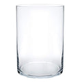 Royal Imports Flower Glass Vase Decorative Centerpiece for Home or Wedding - Cylinder Shape, 8" Tall, 5" Opening, Clear - size: 5" wide x 8" tall