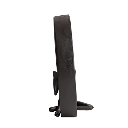 Danya B. Contemporary Encircled Male & Female Reader Cast Iron Sculpture Bookend Statues (Single Female)