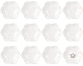 Shappy 12 Pcs Ceramic Jewelry Tray 4.5 in Ring Dish Bulk Decorative Trinket Dish for Bridal Christmas Birthdays Gifts - style: Flower