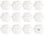 Shappy 12 Pcs Ceramic Jewelry Tray 4.5 in Ring Dish Bulk Decorative Trinket Dish for Bridal Christmas Birthdays Gifts - style: Flower