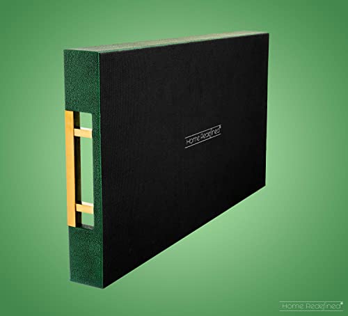 Modern Elegant 17.5"x12" Rectangle Emerald Green Shagreen Faux Leather Decorative Tray Ottoman Coffee Table Perfume Living Room Kitchen Serving Tray with Gold Polished Metal Handles for All Occasion's - color: Emerald Green/Gold