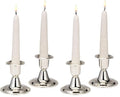 Rite Lite Silver Luxury Candlestick Holder Set Beautiful Candle Holders 2.5" - for a Modern Centerpiece, Shabbat Gifts, Shabbat Candle Holders (Pack of 2) - size: 2.5" (Pack of 2)