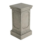 Christopher Knight Home Classic Square Flower Stand 25.75" Pedestal Plant Stand Indoor Outdoor Display Table for Ferns Orchids Sculptures with MGO Construction Brushed Finish, Light Gray - size: 25.75"