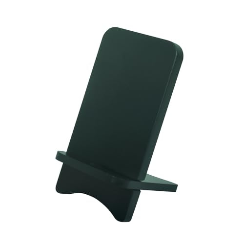 Cell Phone Stands, Desktop Stand, Luxury Nature Wood Simple Phone Stand, Compatible with iPhone & All Cell Phones, Ultra-Stable, Portable & Non-Slip Design, 2 Pieces, Green - color: Green