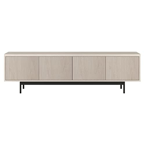 Henn&Hart Whitman, 70'' Rectangular TV Stand, Alder White - color: Alder White, size: 70'' Rectangular TV Stand