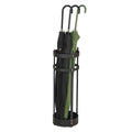 SONGMICS Umbrella Stand, Steel Round Umbrella Holder Rack, 6.9 x 6.9 x 19.3 Inches, with Detachable Drip Tray, for Entryway, Office, Stable, Assembly Required, Matte Black ULUC029B01 - size: 6.9"D x 6.9"W x 19.3"H