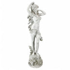 Design Toscano Spring Awakening Classic Woman Garden Statue, 14 inches wide, 40 inches tall, Cast Stone Resin, Antique Stone Finish
