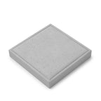 Microfiber Jewelry Stud Earring Tray Display Tray Earring Display Organizer Tray(Gray) - size: 5.52" x 5.51" x 0.78"