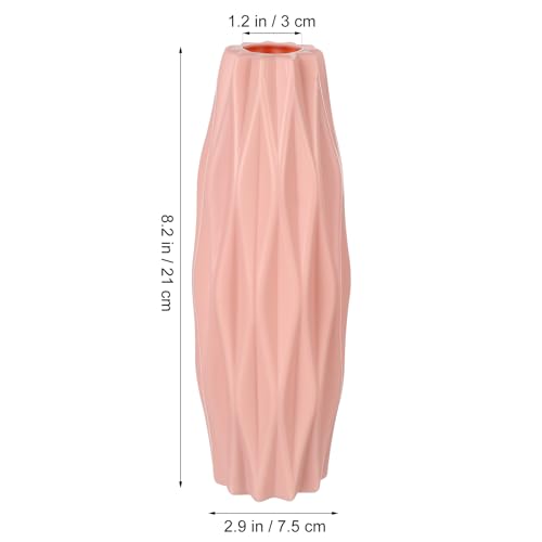 HEALLILY Nordic Style Vase 8.26In Modern Creative Simplicity Flower Container Desktop Decoration for Home Living Room Bedroom Wedding Centerpiece