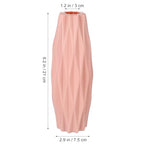 HEALLILY Nordic Style Vase 8.26In Modern Creative Simplicity Flower Container Desktop Decoration for Home Living Room Bedroom Wedding Centerpiece