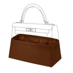DGAZ Purse Bag Organizer Insert, Silk, Luxury Handbag Tote in Bag Shapers, Fits Kelly mini I/mini II /20/25/28/32/35/40 Bags (Gold, KL25) - color: Gold, size: KL25