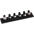 KUKUVR Velvet Ring Display Stand, Finger Jewelry Organizer for Retail Show, Personal Vanity, and Travel – Black Ring Holder for Engagement Rings, Wedding Bands, and Fashion Jewelry (Black 6 Fingers) - color: Black 6 Fingers