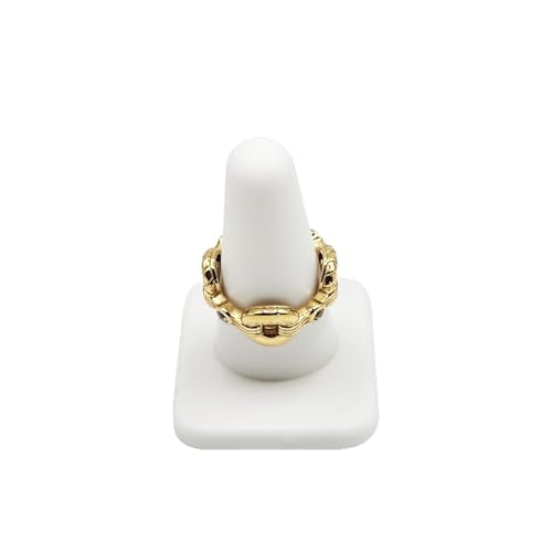 MOOCA 10 Pcs Set Finger Ring Display, Stackable Ring Holder Display Made by Rubber, Jewelry Storage Jewelry Stands for Shows, White Color, 1 3/8 W x 2 1/4 D x 2 1/8 H in - color: 10 pieces, White Rubber