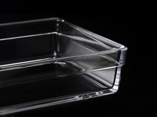 Ums 2.6-Qt (11.2'' x 7.7'' x 2.3'') Glass Baking Dishes for Oven, Borosilicate Glass Casserole Dish, Casserole Dishes for Oven, Microwave and Dishwasher Safe Clear Bakeware - size: 2.6 QT