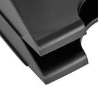 Amazon Basics Rectangular Stackable Desk Organizer Office Letter Tray, File Storage, Paper Organizer, Black, 2-Pack - style: letter tray