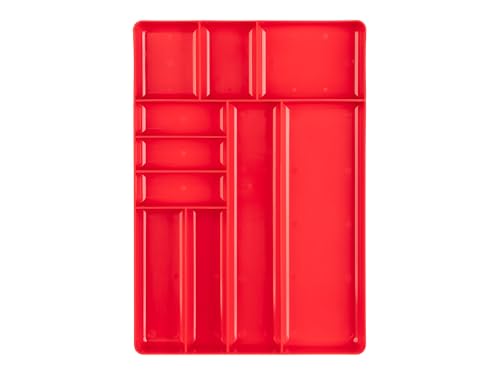 TEKTON 10-Compartment Organizer Tray (Red) | OTD11210 | Made in USA - color: Red, size: 10-Compartment