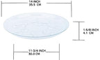 6 Pack Clear PET Plant Drip Tray Plastic Heavy Duty Plant Saucer Drip Trays for pots,Plate Water Catcher, Plant Drainage Tray (14") - size: 14 inch