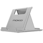 MoKo Phone/Tablet Stand, Foldable Tablet Holder Compatible with iPhone 17/17 Air/17 Pro/17 Pro Max, iPhone 16/Pro/Pro Max/Plus, iPhone 15/Pro/Pro Max/Plus, iPhone 14/Pro/Pro Max/Plus, Gray - color: Gray, size: Small Size
