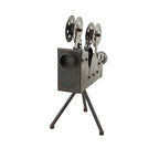 Deco 79 Metal Film Decorative Sculpture Camera Home Decor Statue, Accent Figurine 12" x 7" x 15", Brown