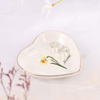Personalized Birthday Flower Jewelry Tray - Custom Ring Holder Dish with Name for Women Mom Engraved Birth Month Flower Jewelry Tray Gifts for Wife Her Christmas Birthday Anniversary - color: Style 1