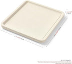 Microfiber Jewelry Trays Stackable Ring Earring Bracelet Necklace Bangle Watch Display Tray Drawer Organizer 7.87 * 7.08 * 0.59inch (White - color: Beige, size: 18*20cm Tray